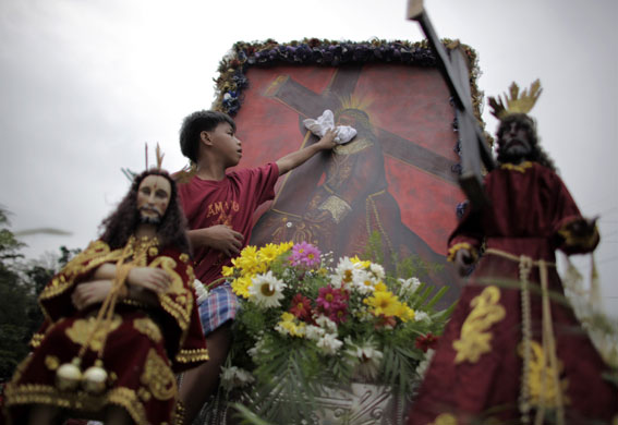 Gallery 24 hours in pictures: The Black Nazarene  during a procession in Manila