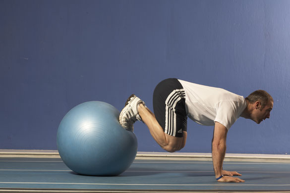 Jamie Staff, Swiss ball bridge