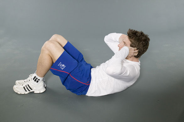 Gallery Strength: swimming: Bill Furniss: abdominal crunches