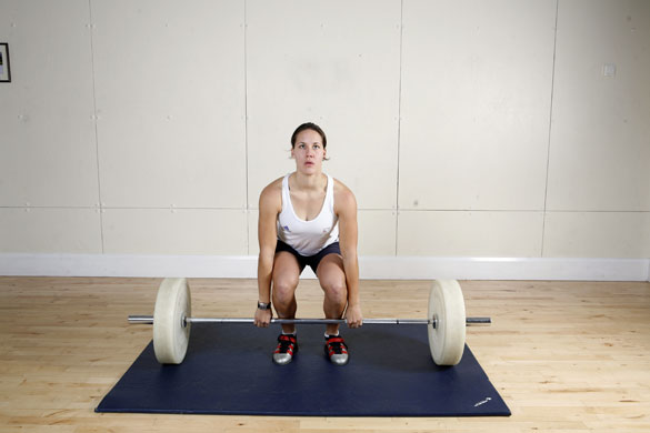Jessica Eddie, the power clean
