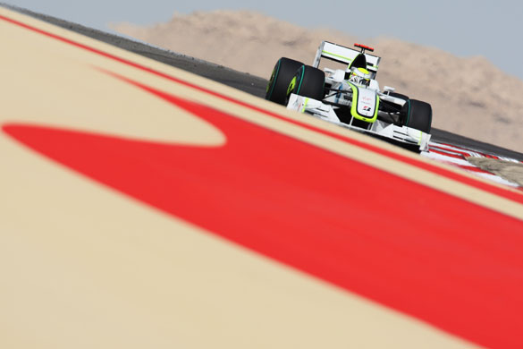 Jenson Button: F1 driver Jenson Button in Bahrain