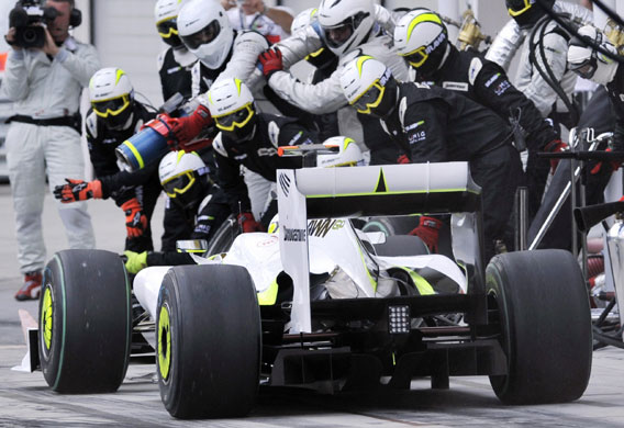 Jenson Button: F1 driver Jenson Button in Hungary