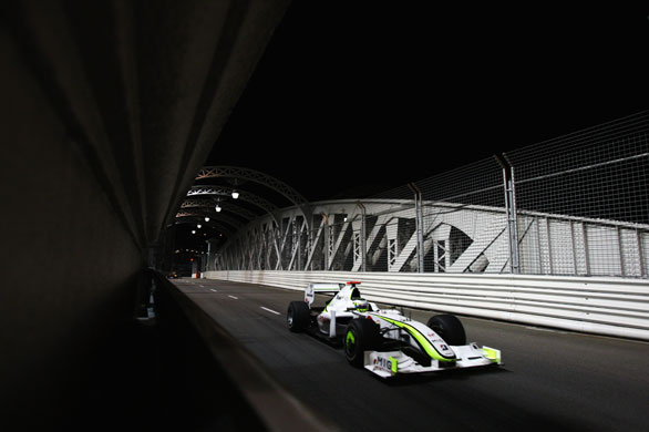 Jenson Button: F1 driver Jenson Button in Singapore