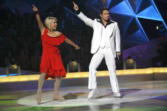 Stephen Gately: Stephen Gately and Kristina Lenko in Dancing On Ice