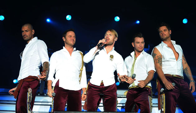 Stephen Gately: Boyzone perform on stage at the Big Gig Weekend