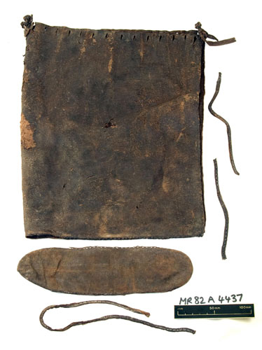 Mary Rose : A Tudor man's leather bag recovered from the Mary Rose wreckage