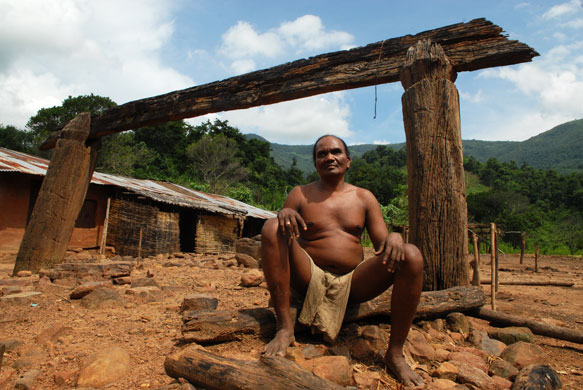 Vedanta in India: Kadaraka Kuli, member of the Dongria Kondh tribe in Orissa state, India