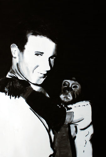 Space pioneers: Space pioneers Enos and handler