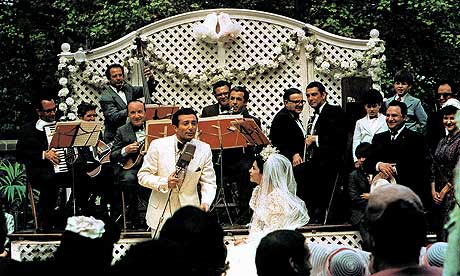 Al Martino as Johhny Fontane in The Godfather, in 1972. 