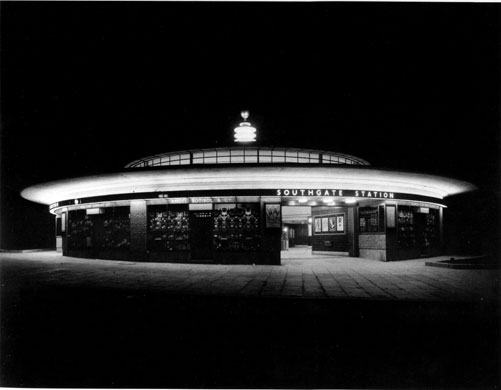 Art Deco Gallery: Charles Holden designed Southgate Underground station