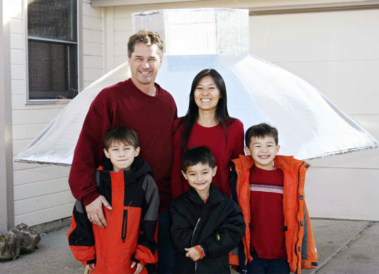 Balloon boy: The Heene family in a publicity phgotograph from the tv series Wife Swap