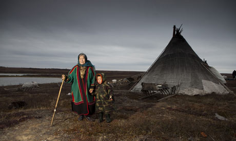 The nomadic Nenet tribes of the Yamal peninsula in Siberia. Photograph: Steve Morgan / Greenpeace