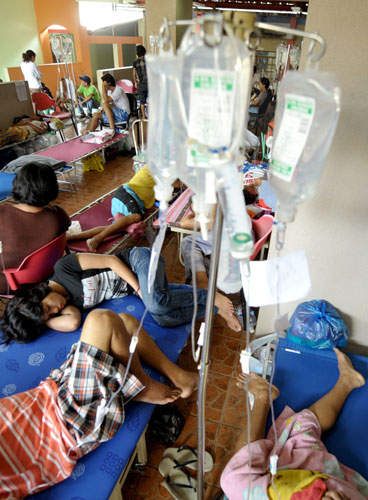 Philippines flooding: 18 October 2009: Patients infected with leptospirosis