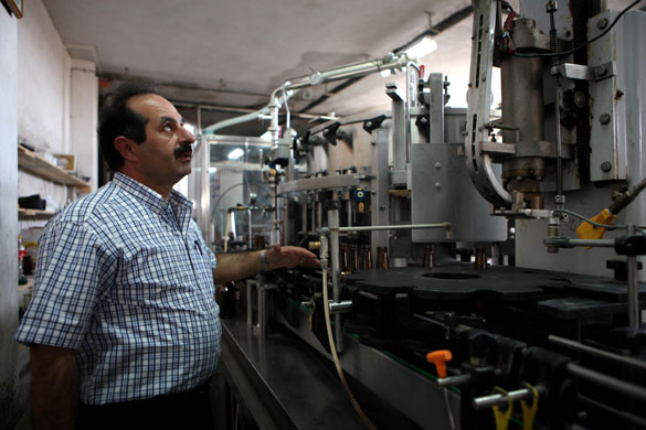 Taybeh brewery: Nadim Khoury in the brewery