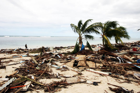 Samoa tsunami: Earthquake triggers a deadly tsunami, Samoa  - 02 Oct 2009