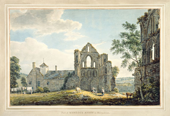 Royal Academy of Art: Royal Academy of Arts: Paul Sandby, Part of Wenlock Abbey Shropshire, 1770