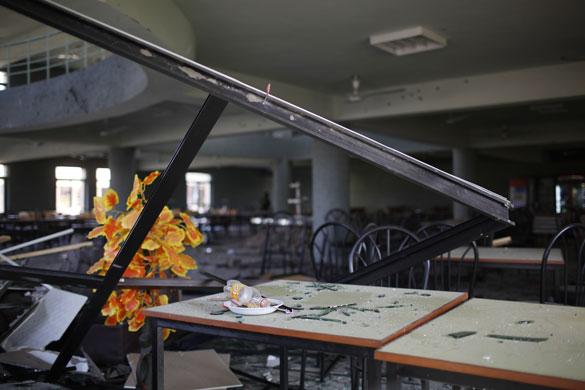Islamabad suicide bomb: The women's cafeteria at the Islamic University