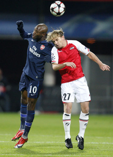 Champions League football: AZ Alkmaar's Holman