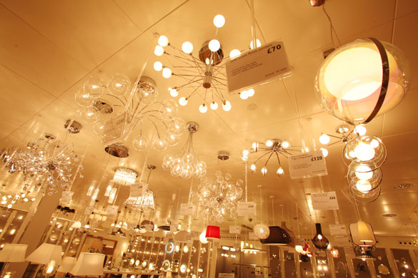 Poole John Lewis: The lighting department