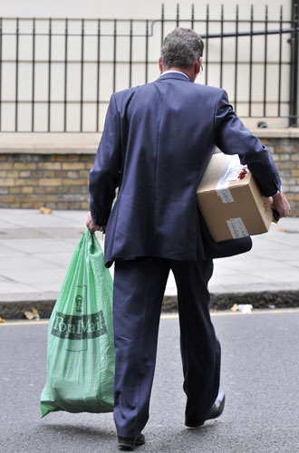 Postal strike: London: Mail is collected from Mount Pleasant sorting office