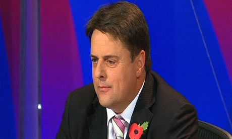 Nick Griffin on Question Time/ Image: NewsPics Ltd/BBC