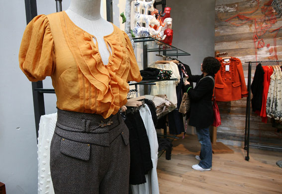 Anthropologie London: Womenswear in the store