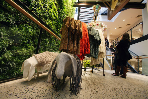 Anthropologie London: Knitwear on display