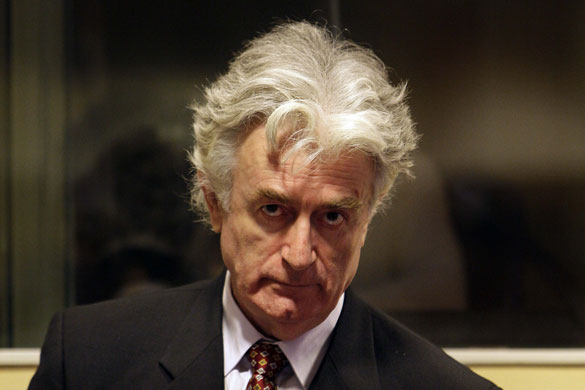 Radovan Karadzic: Radovan Karadzic in the courtroom where he refused to enter pleas 
