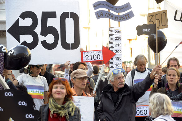 350 Climate Change: Marseille, southern France climate change 350.org protests