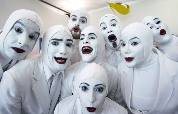 27 October 2009: Tlalnepantla, Mexico: Members of 'The Voca People' Israeli band