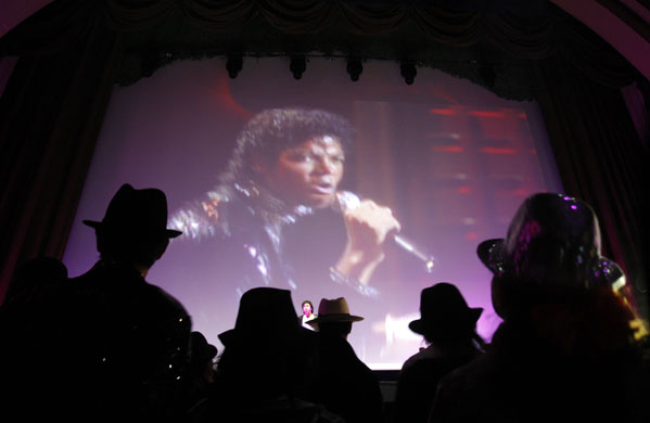 Michael Jackson movie: screening of the movie THIS IS IT in Paris