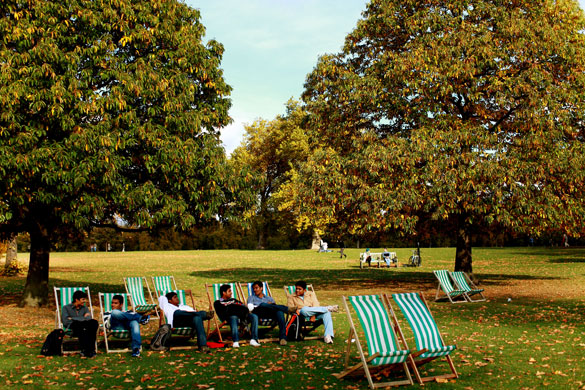 Autumn: London, UK: Hyde Park
