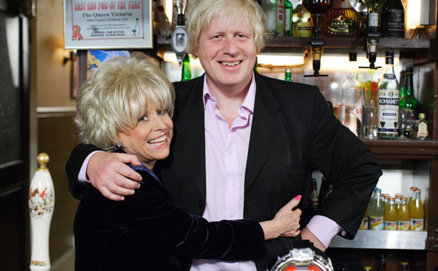 Barbara Windsor : Boris Johnson and Barbara Windsor