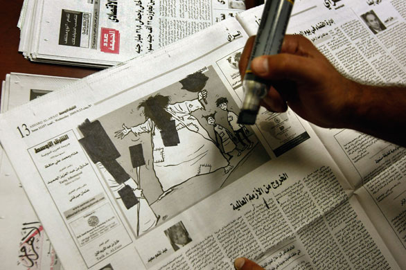 24 hours in pictures: newspapers censored at Guantanamo Bay, Cuba