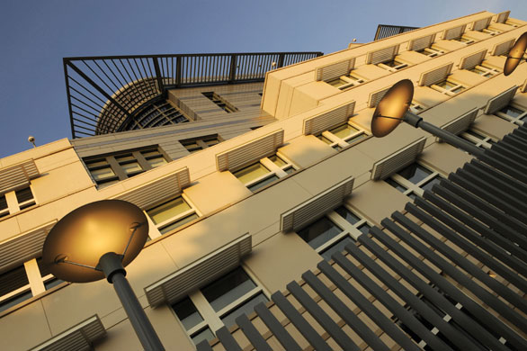 US embassies: The newly built embassy of the United States in Berlin