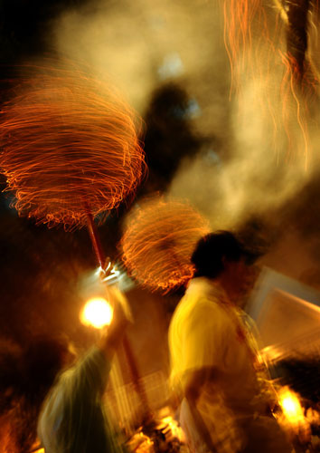 24 Hours in Pictures: The Fire Dragon Dance celebrated traditionally in Autumn in Hong Kong 