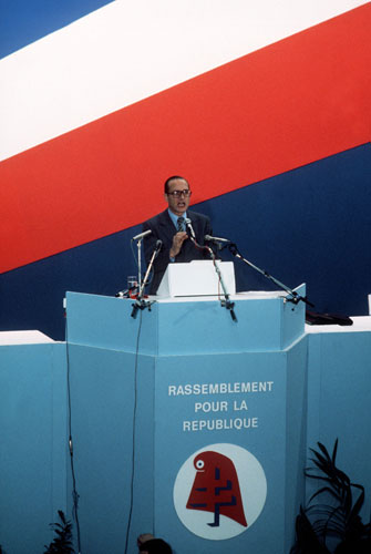 Jacques Chirac: 1976: Jacques Chirac makes a speech in Paris