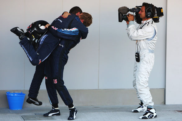 F1 grand prix of Japan: Race winner Sebastian Vettel of Red Bull Racing