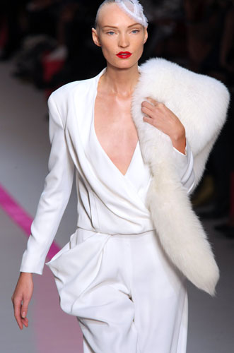 Lindsay Lohan and Ungaro: Emanuel Ungaro s/s show in Paris