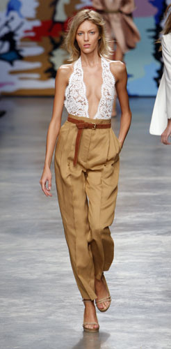 Stella McCartney show: A model wears Stella McCartney