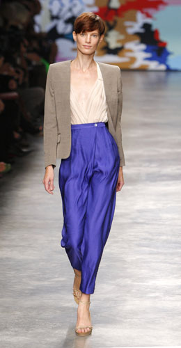 Stella McCartney show: A model wears Stella McCartney