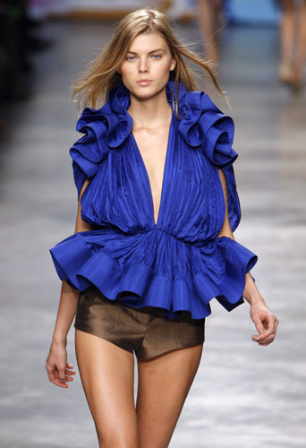 Stella McCartney show: A model wears Stella McCartney