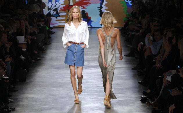 Stella McCartney show: A model wears Stella McCartney