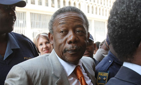 Jackie Selebi arrives at the Gauteng South high court in Johannesburg