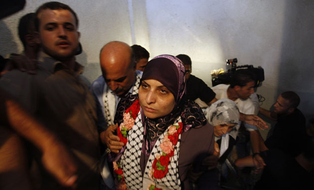 5 October 2009: Gaza City, Gaza: Released Palestinian prisoner Rawda Saad