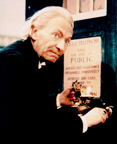 New Dr Who logo: 1st Doctor Who William Hartnell from 1963-1966