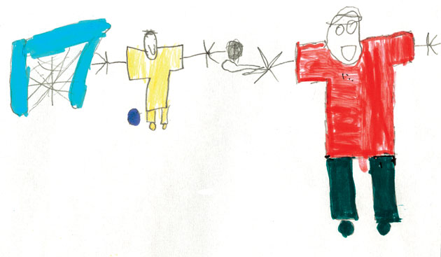 Dream Jobs: A child's drawing of a game of cricket