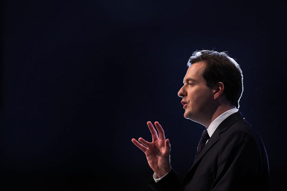 Conservative conference 2: Shadow Chancellor George Osborne gives his keynote speech to delegates