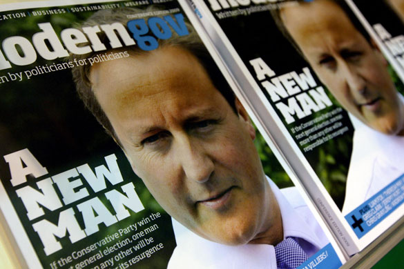Conservative conference 2: Political magazine cover with Conservative Party leader David Cameron