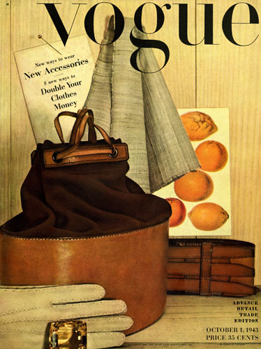Irving Penn: The October 1943 cover of Vogue magazine, by photographer Irving Penn